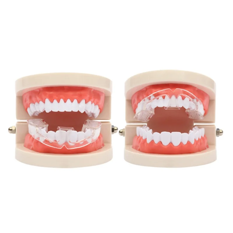 Предотвращение молярных скоб инструмент силиконовый с коробкой uff0c1 Pc стоматологический рот guard стоп зубы шлифование бруксизм устранение сжимания