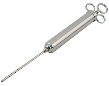 

Free Shipping cooking tools 1OZ BBQ injector , stainless steel 304 barbecue marinade needle manufacturers wholesale