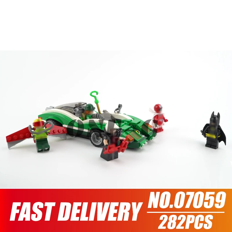 Строительные блоки Riddler Racer 07059 282 шт совместимые legoinglys Бэтмен 70903 кирпичи Фигурки