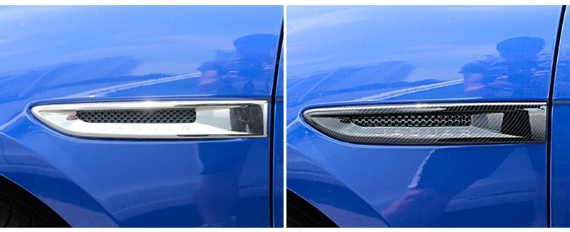 Для Jaguar F-PACE- ABS Крыло боковое вентиляционное отверстие Крышка отделка 2 шт аксессуары для стайлинга автомобилей
