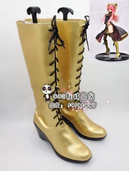 

Vocaloid Luka Yellow Long Cosplay Shoes Boots X002