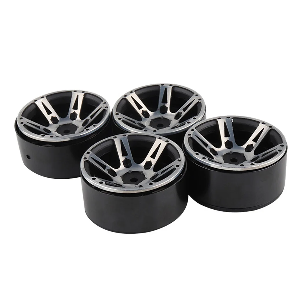 

Replacement for 1/10 SCX10 90046 D90 TRX-4 4PCS RC Rock Crawler Metal Wheel Rim 1.9 Inch BEADLOCK