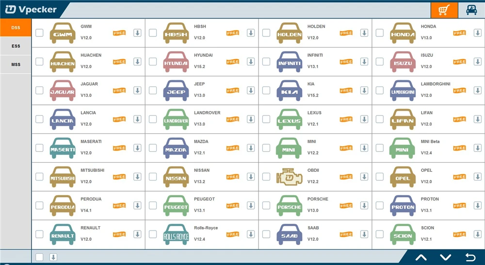 Новейший Vpecker V10.6 Easydiag E1 OBD2 Wifi OBD 2 сканер 8 дюймов Windows 10 Vpecker планшет ODB2 автомобильный диагностический сканер