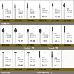 10 шт./лот боры типов Стоматологическая лаборатория Материал Алмазные Боры шлифовальные FG 1.6 мм Диаметр