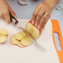 Кухонный нож 4 7 дюймов 5Cr15 высокоуглеродистая Нержавеющая сталь нож шеф-повара 440C нож для нарезки мягкие противоскользящие ручки Инструмент для фруктов