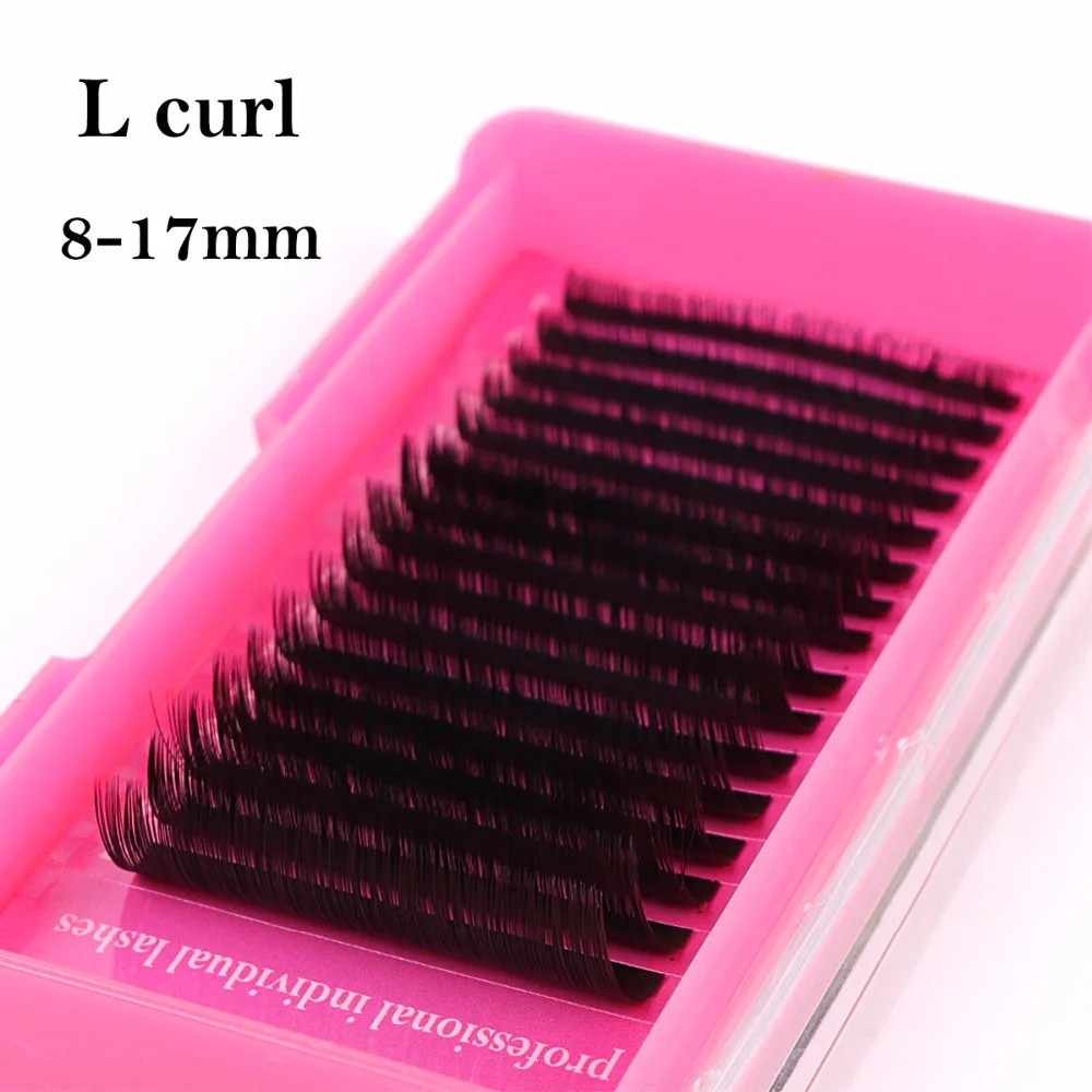 

L curl Individual Lash Extensions Thickness from 0.03-0.12 Length from 8mm to 17mm Grace Eyelash Looking