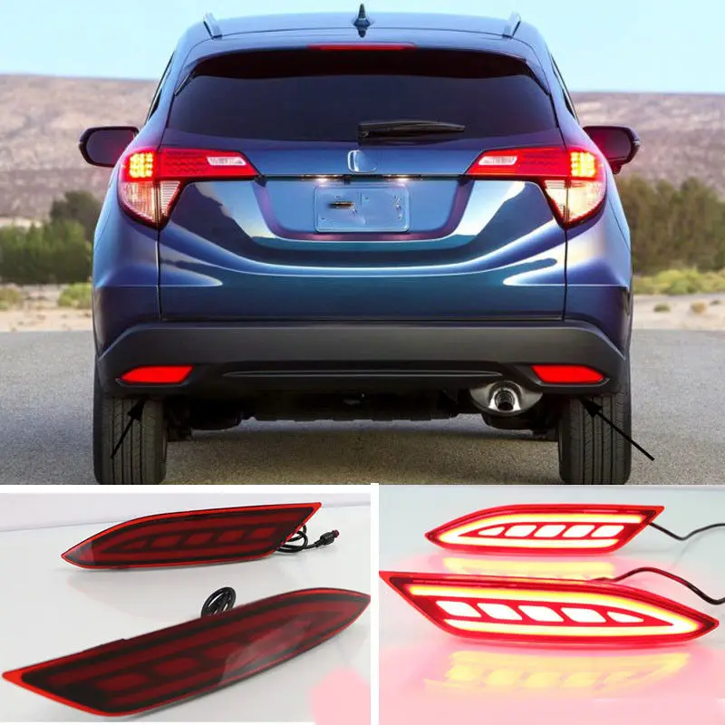 For Honda HRV HR V Vezel 2015 2018 LED Rear Bumper Light Drive Brake