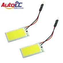 AutoEC 100x6 Вт COB 18 светодиодный автомобиля Потолочные плафоны Панель свет T10 гирлянда адаптер W5W C5W автомобиля лампы DC12V# LL16