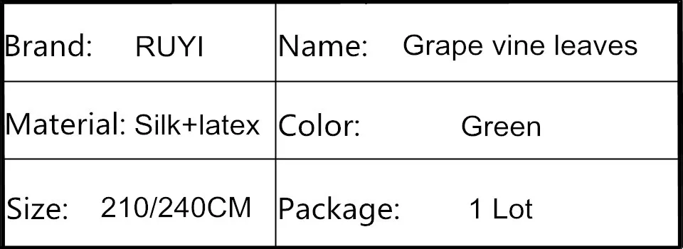 Несколько стилей, искусственные растения из шелка/латекса, листья винограда, подвесные гирлянды, искусственный цветок для украшения дома, свадьбы