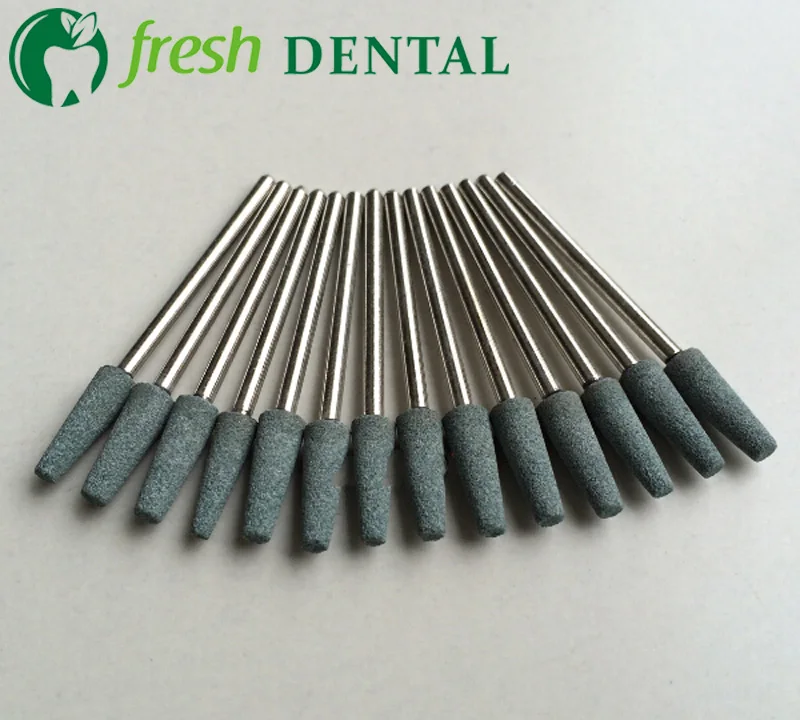 10PCS Dental Grinding Head Denture polishing Head sand gravel grinding jade polishing dentures
