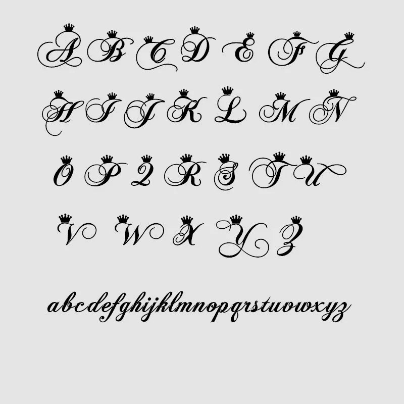 Заказное модное ожерелье из нержавеющей стали с именным буквенным принтом