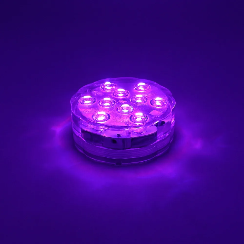 Operado a Pilhas de Controle Remoto sem Fio Luzes para Banheira de Hidromassagem Ip68 à Prova Lâmpada Subaquática Água Multi Cor 10-led Lagoa Piscina 4 pc Dip68 14 Luzes subaquáticas