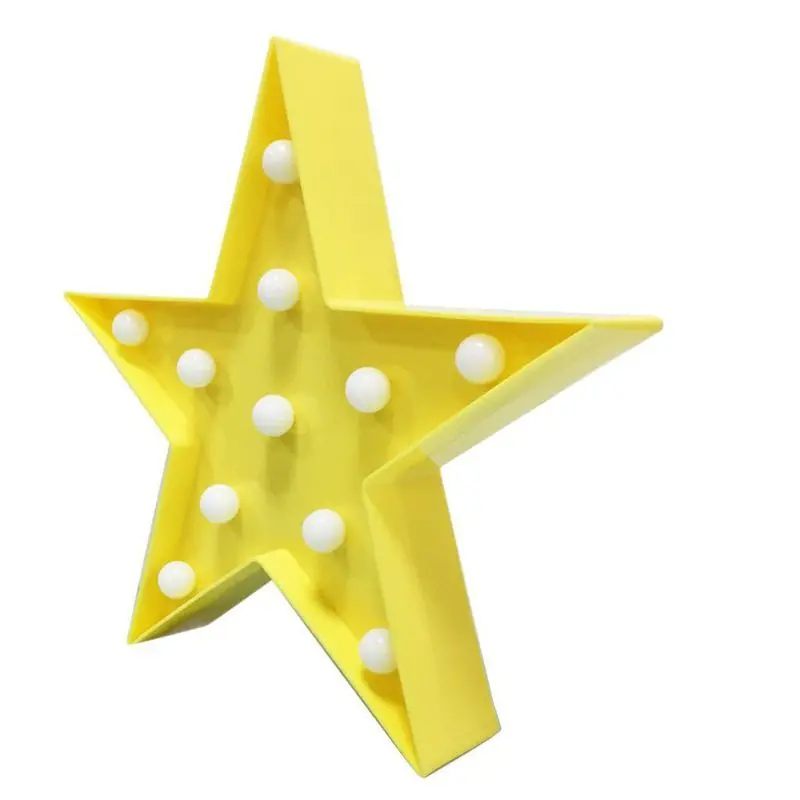 3d Звезда Луна ночник в форме Облака Дети Милая светодиодная световая игрушка подарок знак шатер для спальни кабинет Декор для гостиной - Испускаемый цвет: Yellow Star