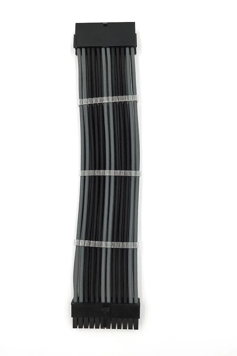 ATX 24Pin_Gray_Black_extension cable