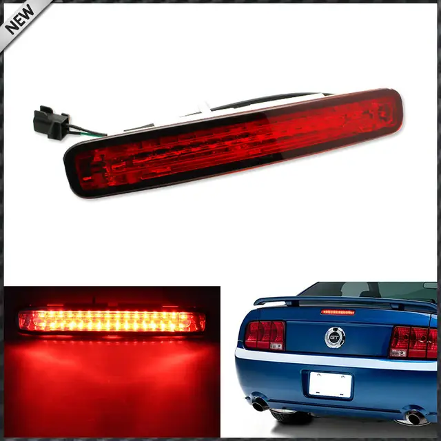1pc Red Lens Super Bright 16 Led Third 3rd Brake Light For 2005 2009 1pc Red Lens Super Bright 16 Led Third 3rd Brake Light For 2005 2009 Ford Mustang