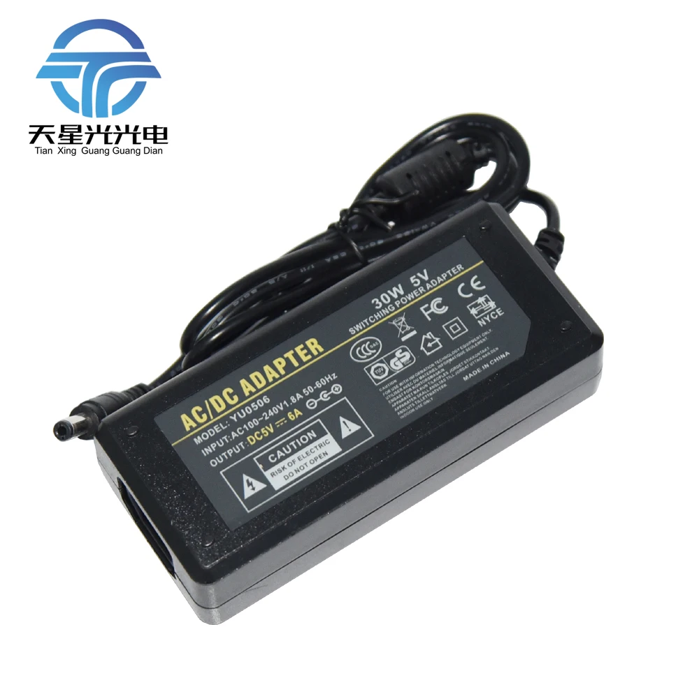 TXG DC5V Adapter AC100 240V Lighting Transformers OUT PUT DC5V 6A / 8A ...