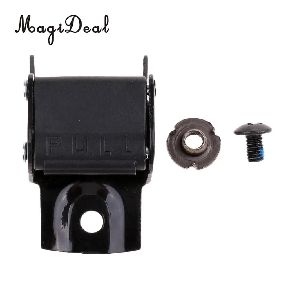 Black Metal Roller Skates Strap Buckle Replacement with Screws and Nuts for Roller Skates Inline Skates Quad Roller Skates