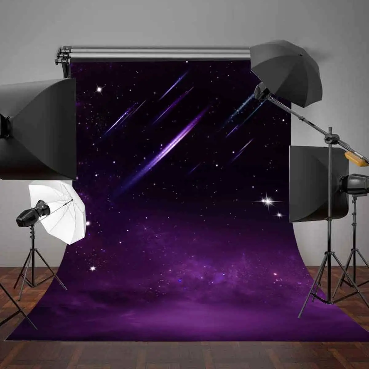 5x7ft фон для фотосъемки ночное небо вид Ультрафиолетовый Вселенная Фотография