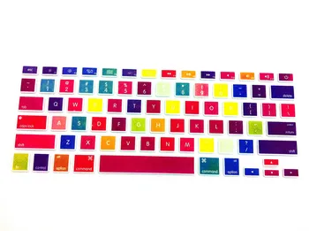 

Laptop Silicone Candy Color Gradient-Grain Rainbow Keyboard Skin Protector Cover Guard For Apple Macbook Pro Air Retina 13 15