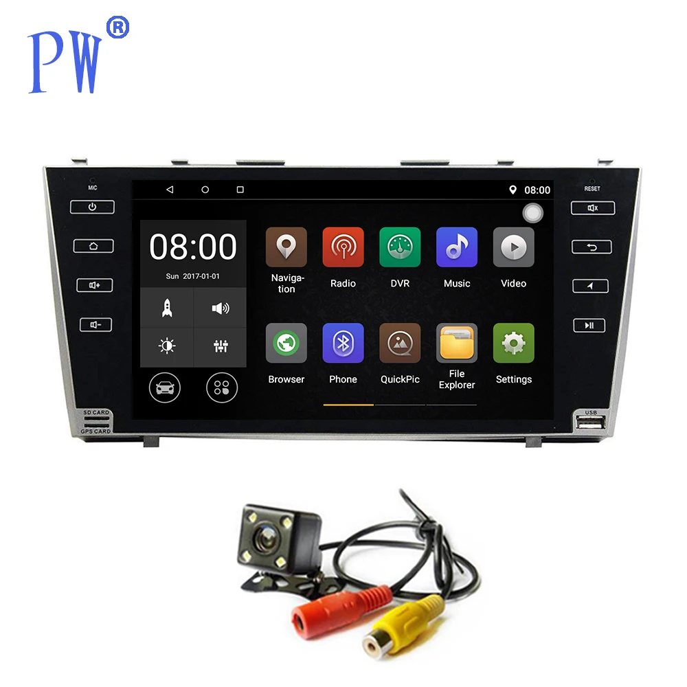 Android 7 1/8 0 автомобильное радио GPS навигация для Toyota Camry 2008-2010 головное устройство