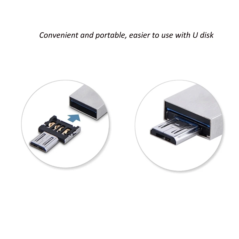 2 шт. Ультра Мини Micro USB OTG разъем адаптера для USB флэш-накопитель для планшетных ПК samsung Android Micro USB мужчина к USB Женский