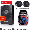 10 inch 900w Car Under Seat Strong Slim Subwoofer Auto Super Bass Car Audio Speaker active Woofer Built in 150W Amplifer Speaker|Enclosed Subwoofer Systems| -