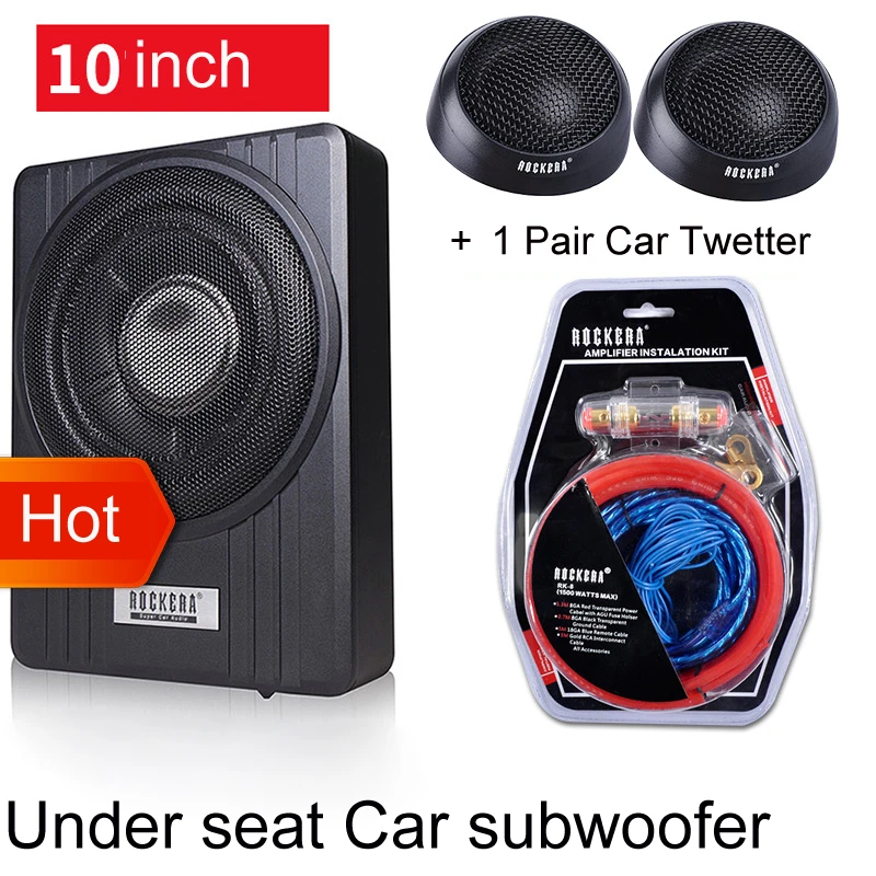 10 inch 900w Car Under Seat Strong Slim Subwoofer Auto Super Bass Car Audio  Speaker active Woofer Built in 150W Amplifer Speaker|Enclosed Subwoofer  Systems| - AliExpress