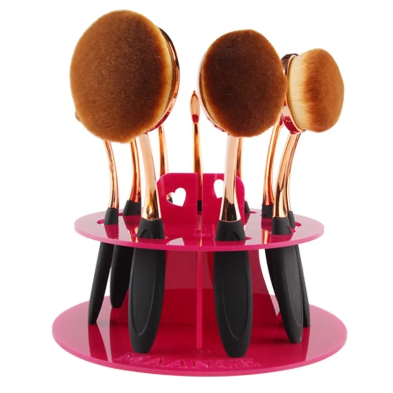 

1 Pcs Round Makeup Acrylic Make Up Brushes Holder DIY Support Display Brushes Case Organizer Rack Cosmetic Kits