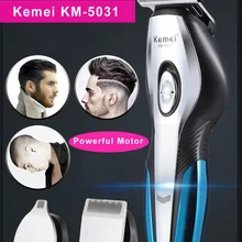 Kemei профессиональная электрическая машинка для стрижки волос триммер для стрижки волос бритва борода бритва для мужчин Инструменты для укладки перезаряжаемая Беспроводная KM-5031