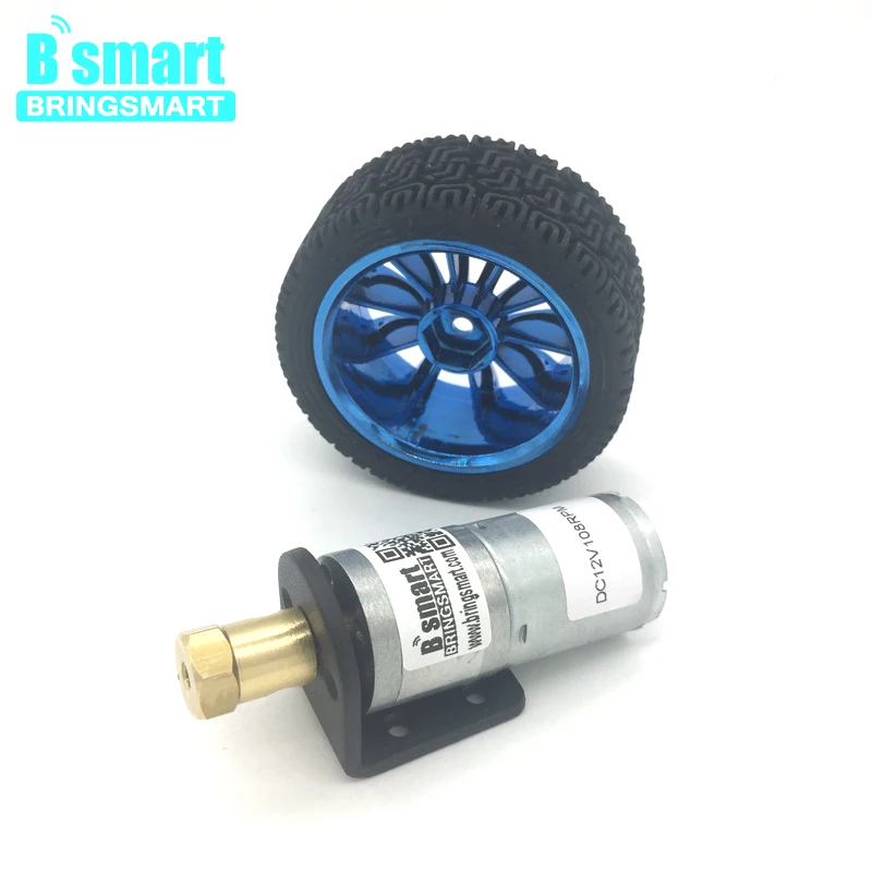 Bringsmart JGA25-370TC DC Шестерни мотор 6 v-12 v с Монтажный кронштейн связи и винт Комбинации для игрушечных автомобилей Мини Мотор Наборы