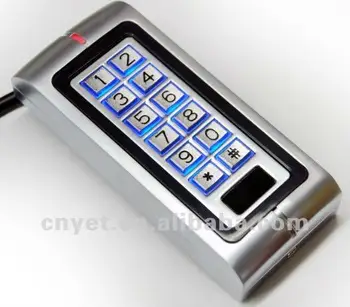 

(10pcs/lot) AC/DC Waterproof Access Control Keypad/ EM ID 125khz Card Readers/Controller YET-7613W