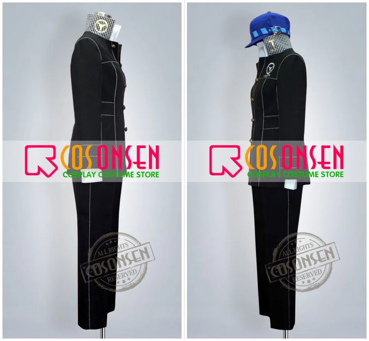 Костюм для косплея ONSEN Persona 4 Naoto Shirogane костюм с синей шляпой|cosplay costume|uniform cosplaypersona |