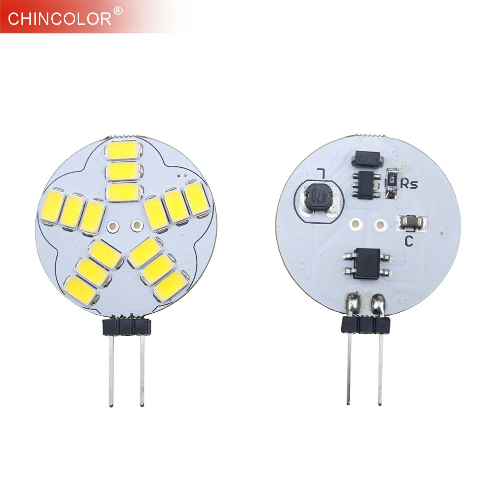 

G4 Led Car Marine Camper DC/AC12V Led Bi-Pin Chandelier Light Bulb RV 9/12/15led SMD5730 120 Degree Warm White Blue Red Color L0