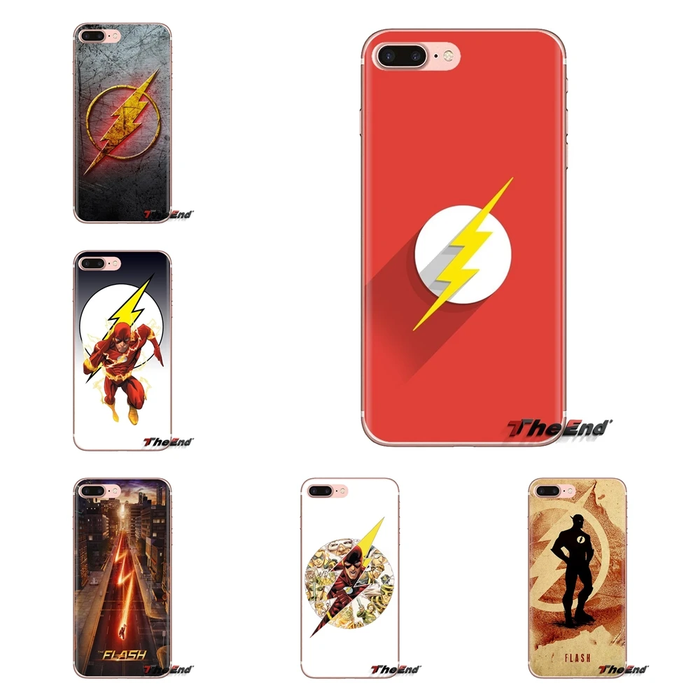 Flash Superhero Logo Soft Transparent Cases Covers For Samsung Galaxy J1 J2 J3 J4 J5 J6 J7 J8 Plus 2018 Prime 2015 2016 2017 |