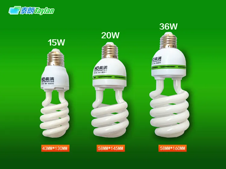 E27 24 v ac 40 w 15 w 나선형 튜브 에너지 절약 램프 형광 기계 선반 보트 산업 선박 저전압 전구