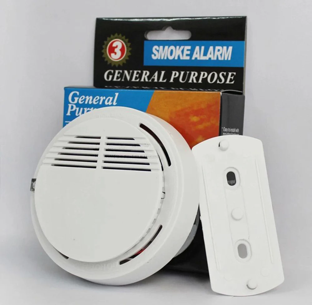 

Independent Smoke Detector Alarm System Sensor Fire Alarm Detached Detectors Home Security High Sensitivity Stable LED