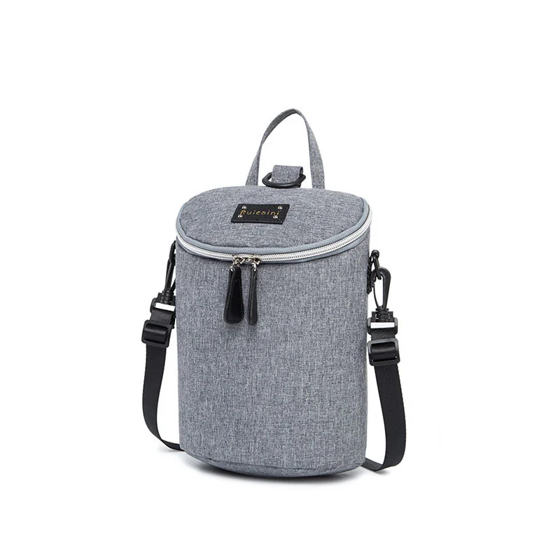 Модная сумка для мам, подгузник, брендовый рюкзак большой емкости, дизайнерский рюкзак для кормления, подвески для сумок, аксессуары для детской коляски - Цвет: light grey 456
