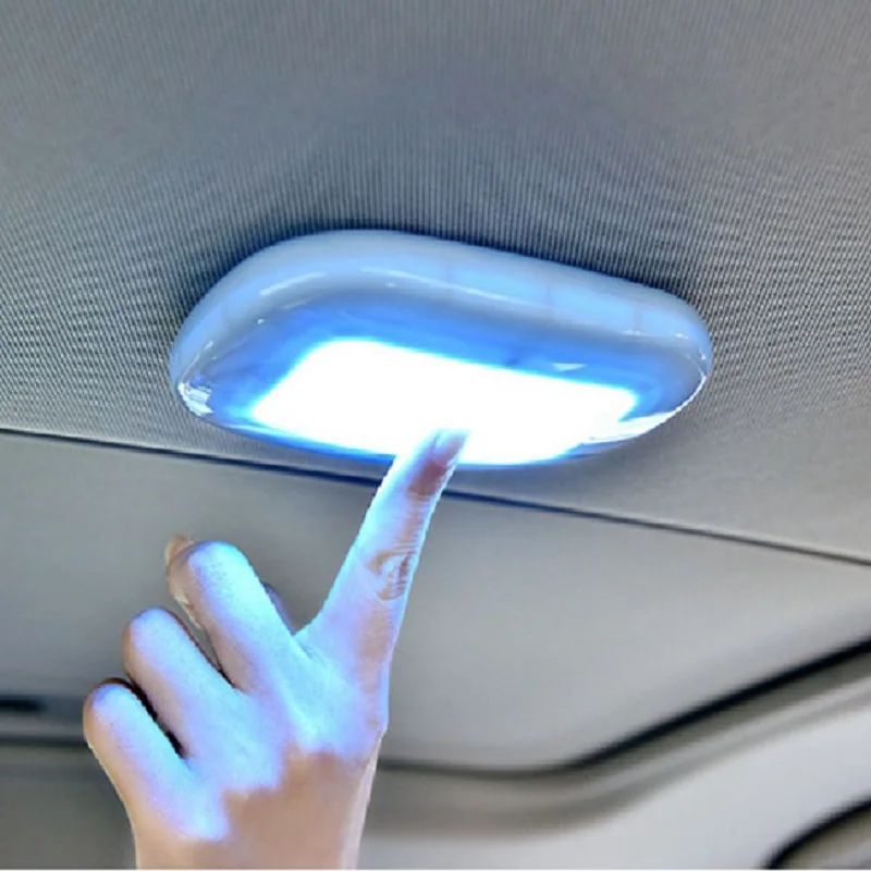 

Car LED Wireless light Interior Roof Ceiling Magnetic LED Lamp with USB Charging White / Blue Emitting reading Car Accessories