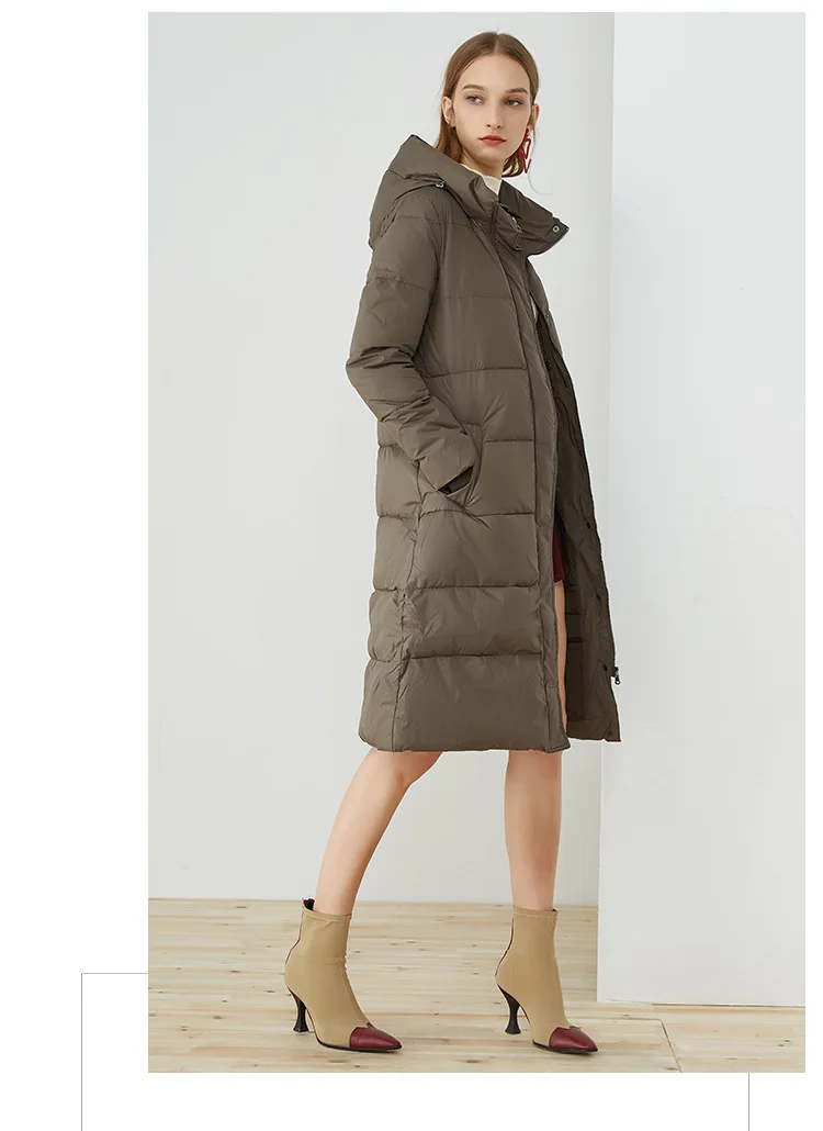 Новинка зимы, высококачественное женское Модное Длинное толстое теплое ...