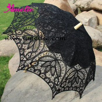 

30pcs/Lot Free Shipping Vintage Battenburg Lace Parasol Wedding Umbrella