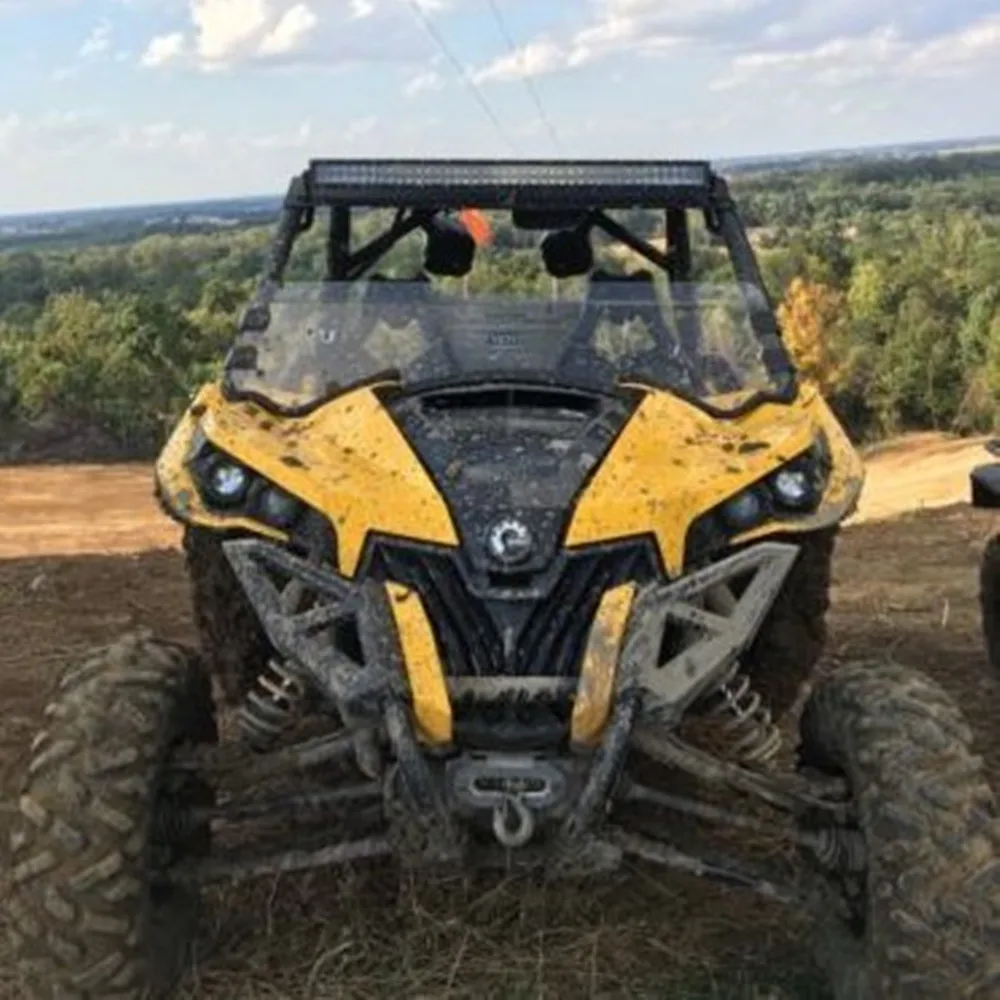 KEMIMOTO полулобовое стекло быстрого крепления сопротивление лобового стекла UTV для Can Am Maverick MAX 1000 2013