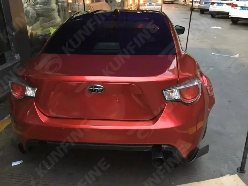 Aurora Red Car Vinyl film 9