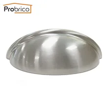 Probrico 10 ШТ. Оболочки Мебель Ящика Ручка Длина 93 мм PD82981BSN Цинкового Сплава Никель Атласная Кухонный Шкаф Ручки Шкаф Тянет