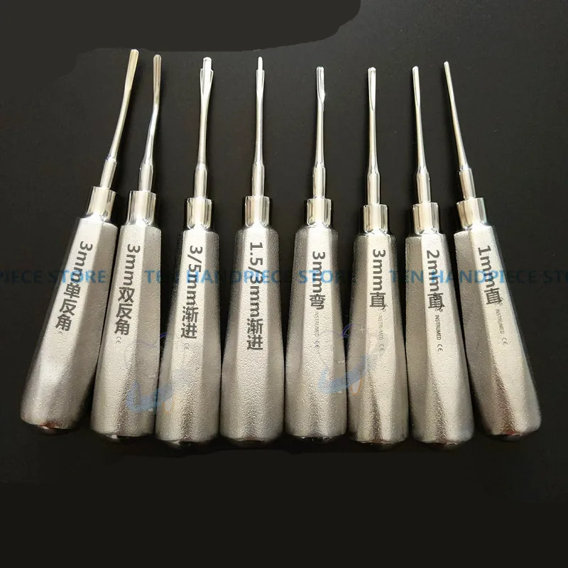 2018 good quality 8pcs/kit Dental materials Minimally invasive elevator Grinding handle Tooth extraction elevator elevator