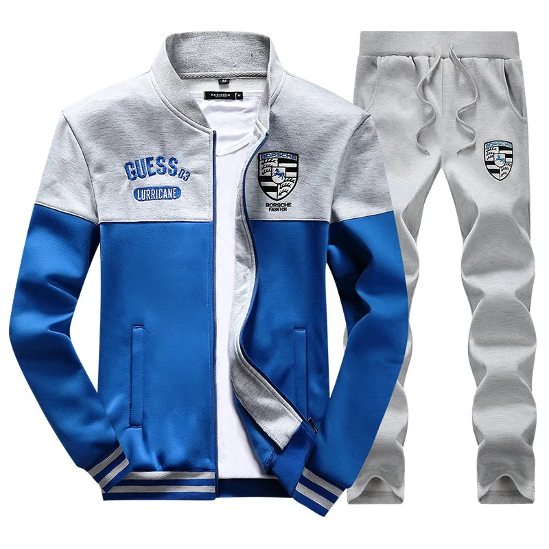 JR Brand New Men Sets Fashion Autumn Spring Sporting Suit Sweatshirt +Sweatpants Mens Clothing 2 Pieces Sets Slim Tracksuit JR Brand New Men Sets Fashion Autumn Spring Sporting Suit Sweatshirt +Sweatpants Mens Clothing 2 Pieces Sets Slim Tracksuit