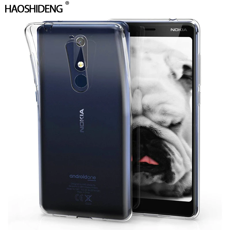 

Case For Nokia 5.1 TPU Silicon Durable Clear Transparent Soft Case for Nokia 5.1 Phone protective Back Cover 5.5"