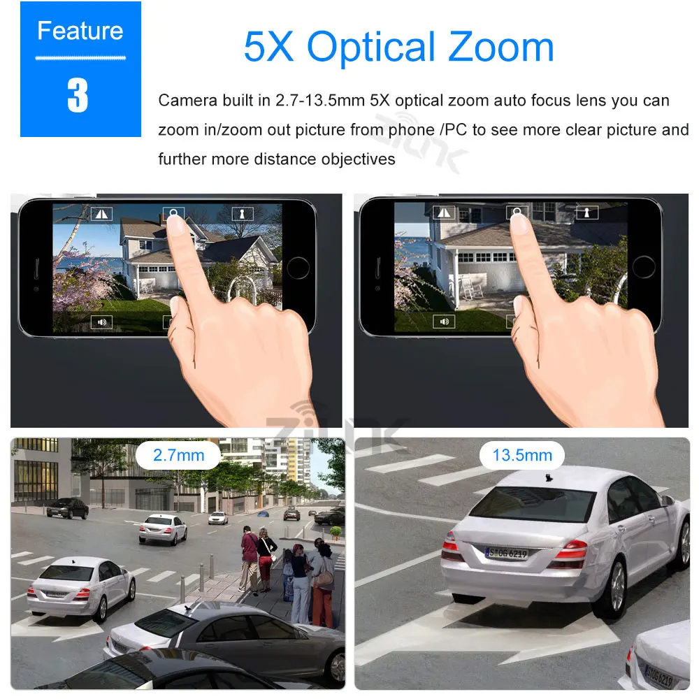 IP камера ZILNK Mini 960P PTZ купольная Водонепроницаемая с поддержкой Wi Fi|wireless ip camera|ip