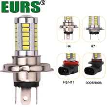 EURS H4 H7 H8 H11 9005 9006 Vendas Direto Da Fábrica levou bulbo branco 5630 33SMD Destaque lâmpada de Nevoeiro luzes de Nevoeiro carro DC 12 V