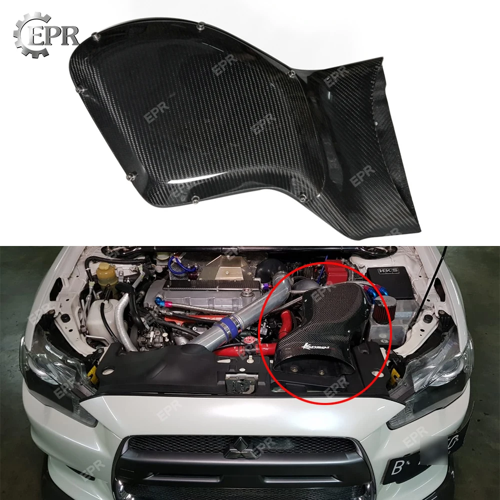 

For Evolution EVO 10 Kan Style Carbon Fiber Air Intake Box (Need to be use HKS Suction Kit) Accessories