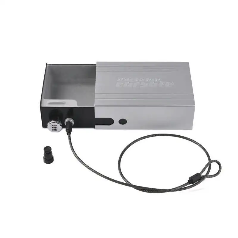

Portable Aluminum Alloy Password Lock Car Safe Pistol Handgun Valuables Security Safe Home Storage Box